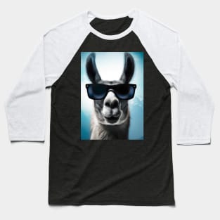 Llama with Sunglasses Baseball T-Shirt